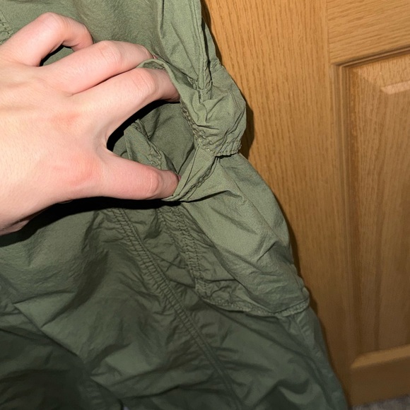 Aerie Women’s High Waisted Go-For-It Olive Fun Baggy Cargo Pants Size Small - Picture 7 of 11